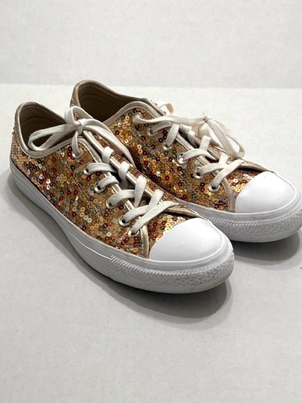 Converse Chuck Taylor All Star Holiday Scene Sequin Shoes Size 9